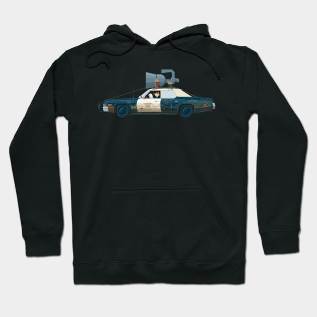 The Blues Brother's Bluesmobile Hoodie by Staermose